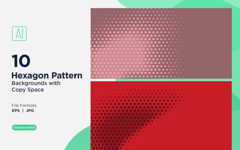 Fondo con patrón hexagonal dinámico para proyectos creativos 640