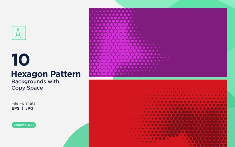 Fondo con patrón hexagonal dinámico para proyectos creativos 652