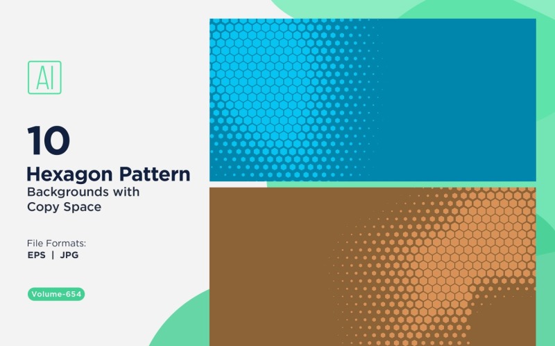 Fondo con patrón hexagonal dinámico para proyectos creativos 654