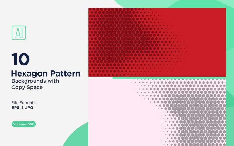 Fondo con patrón hexagonal dinámico para proyectos creativos 660