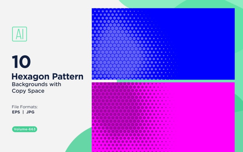 Fondo con patrón hexagonal dinámico para proyectos creativos 663