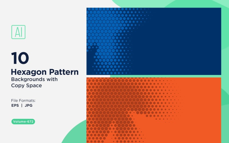 Fondo con patrón hexagonal dinámico para proyectos creativos 672