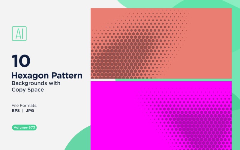 Fondo con patrón hexagonal dinámico para proyectos creativos 673