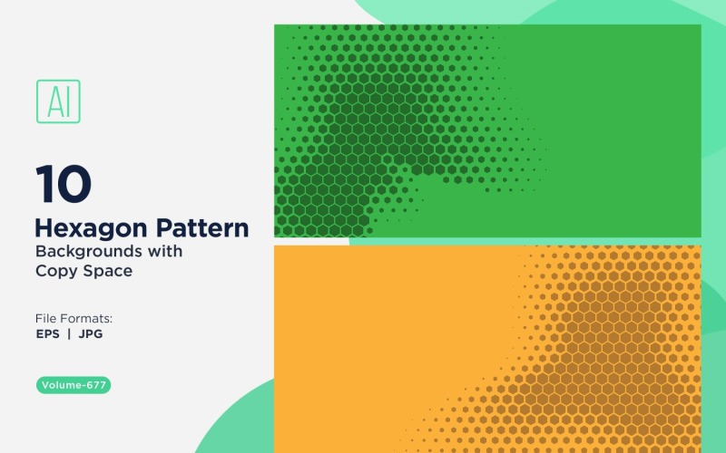 Fondo con patrón hexagonal dinámico para proyectos creativos 677