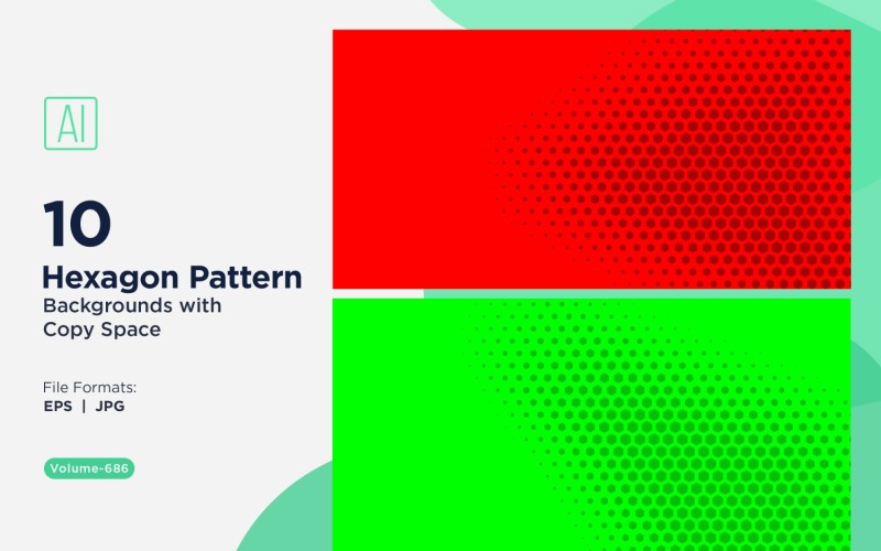 Fondo con patrón hexagonal dinámico para proyectos creativos 686