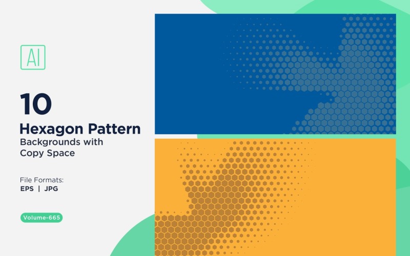 Fundo de Padrão Hexagonal Dinâmico para Projetos Criativos 665