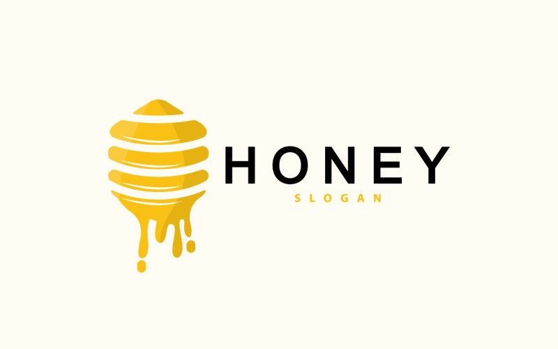 Honey Logo Honey Bee Animal Vector V1