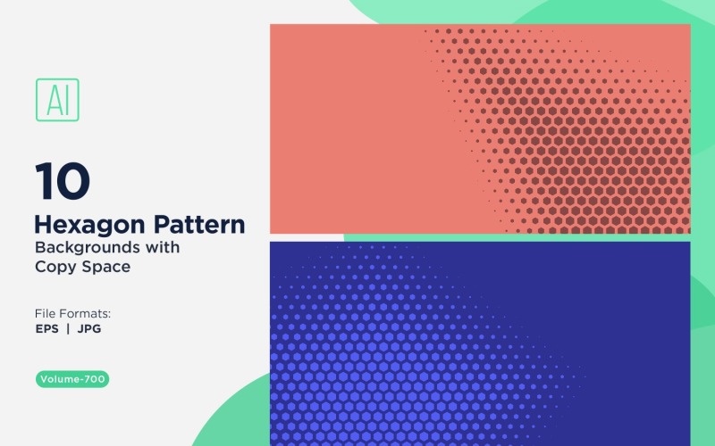 Arrière-plan à motif hexagonal dynamique pour projets créatifs 700