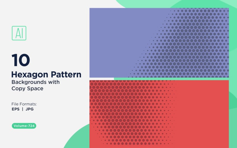 Arrière-plan à motif hexagonal dynamique pour projets créatifs 724