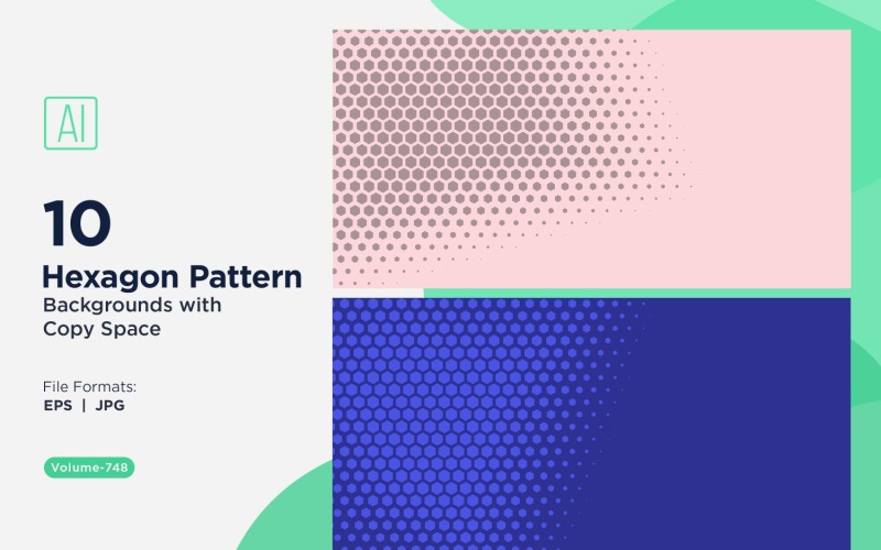 Arrière-plan à motif hexagonal dynamique pour projets créatifs 748