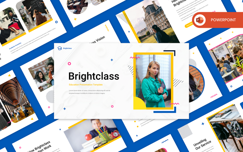 Brightclass - Modelo de PowerPoint de educação