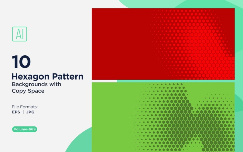 Dynamic Hexagon Pattern Background for Creative Projects 669