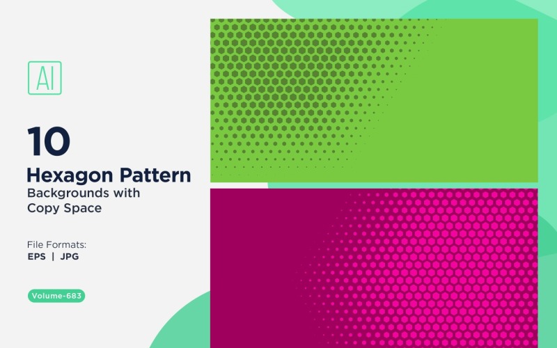 Dynamic Hexagon Pattern Background for Creative Projects 683