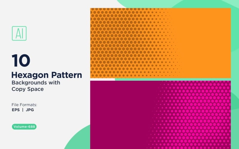 Dynamic Hexagon Pattern Background for Creative Projects 688
