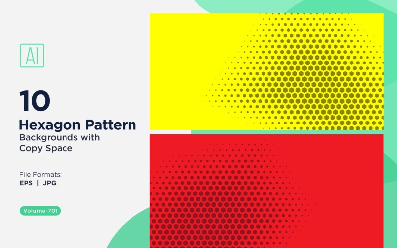 Dynamic Hexagon Pattern Background for Creative Projects 701
