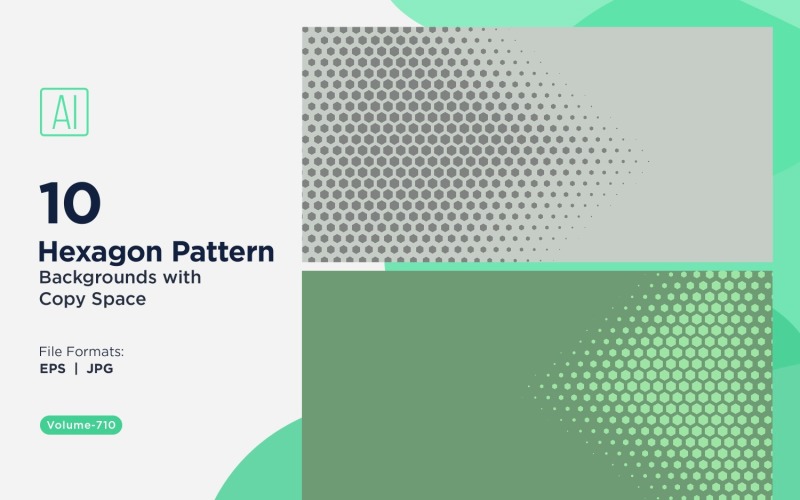 Dynamic Hexagon Pattern Background for Creative Projects 710