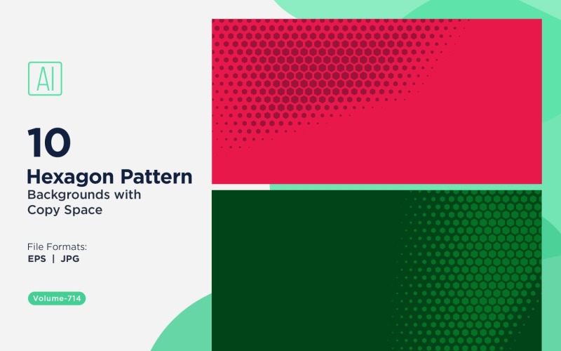 Dynamic Hexagon Pattern Background for Creative Projects 714