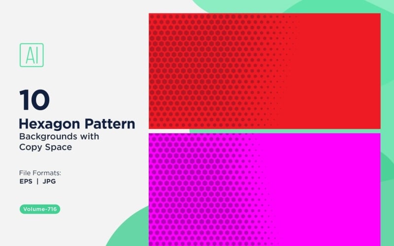 Dynamic Hexagon Pattern Background for Creative Projects 716