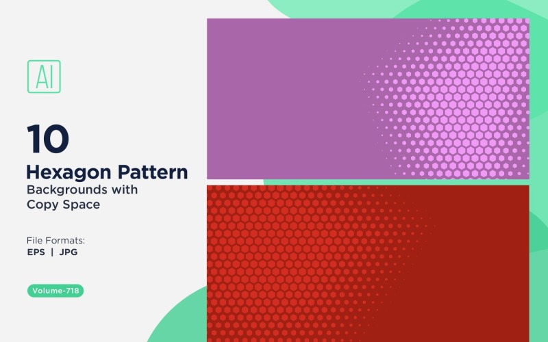 Dynamic Hexagon Pattern Background for Creative Projects 718