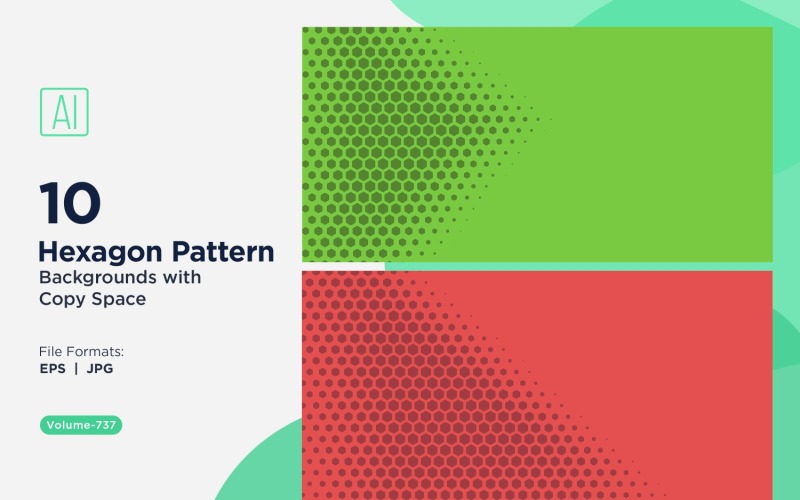 Dynamic Hexagon Pattern Background for Creative Projects 737