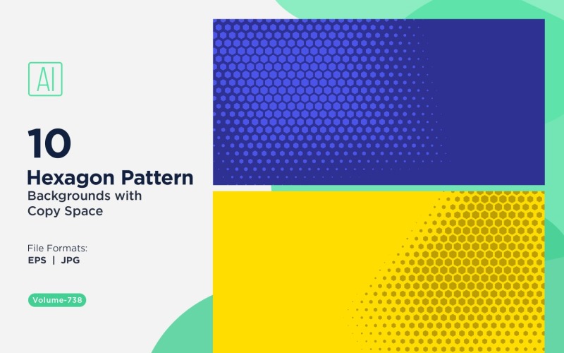 Dynamic Hexagon Pattern Background for Creative Projects 738