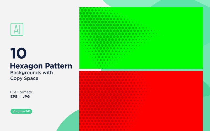 Dynamic Hexagon Pattern Background for Creative Projects 741