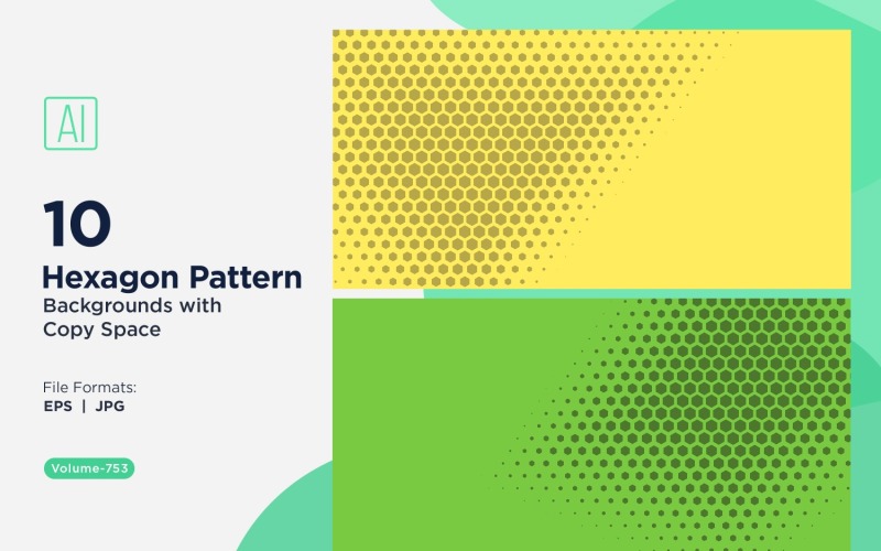 Dynamic Hexagon Pattern Background for Creative Projects 753
