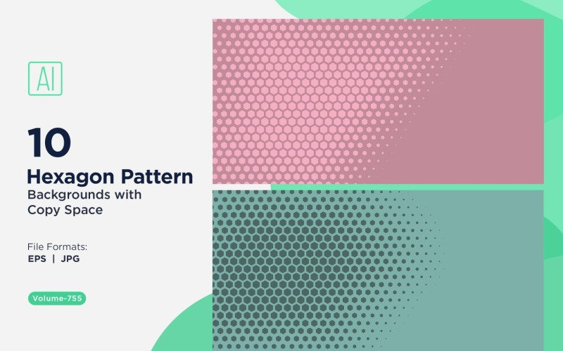 Dynamic Hexagon Pattern Background for Creative Projects 755