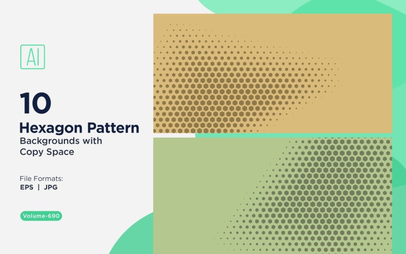 Dynamic Hexagon Pattern Bakgrund för kreativa projekt 690