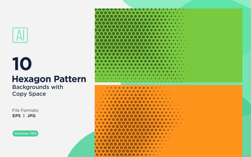 Dynamic Hexagon Pattern Bakgrund för kreativa projekt 702