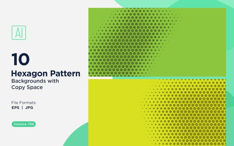 Dynamic Hexagon Pattern Bakgrund för kreativa projekt 757