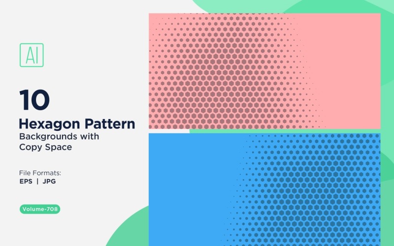 Dynamisk hexagonmönsterbakgrund för kreativa projekt 708