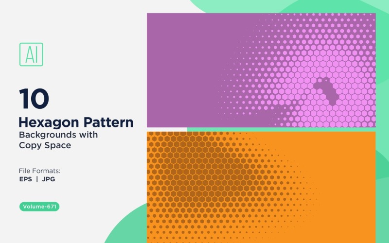 Fondo con patrón hexagonal dinámico para proyectos creativos 671