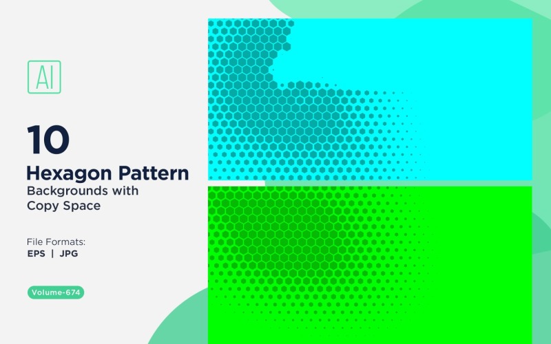 Fondo con patrón hexagonal dinámico para proyectos creativos 674