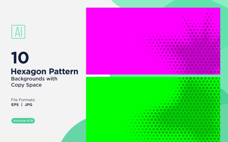 Fondo con patrón hexagonal dinámico para proyectos creativos 676