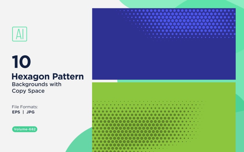 Fondo con patrón hexagonal dinámico para proyectos creativos 682