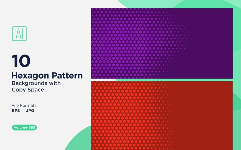 Fondo con patrón hexagonal dinámico para proyectos creativos 685