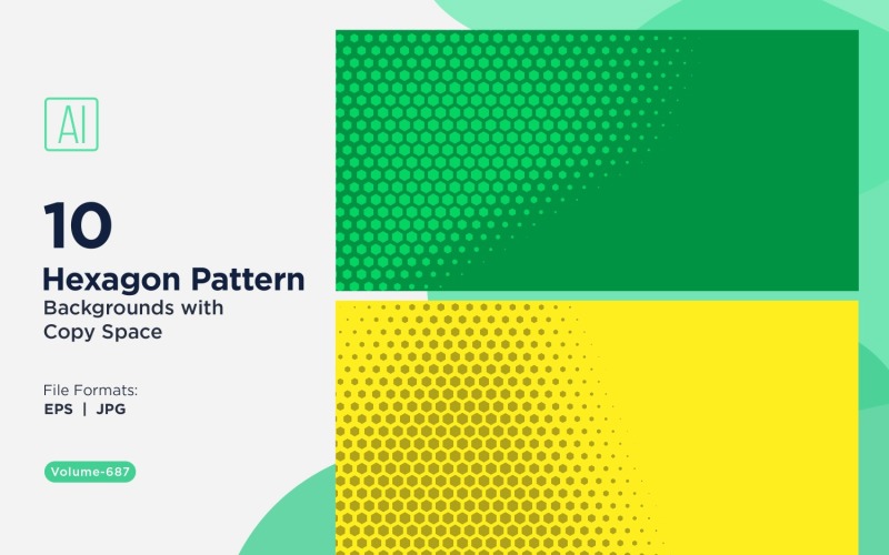 Fondo con patrón hexagonal dinámico para proyectos creativos 687