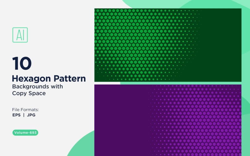 Fondo con patrón hexagonal dinámico para proyectos creativos 693