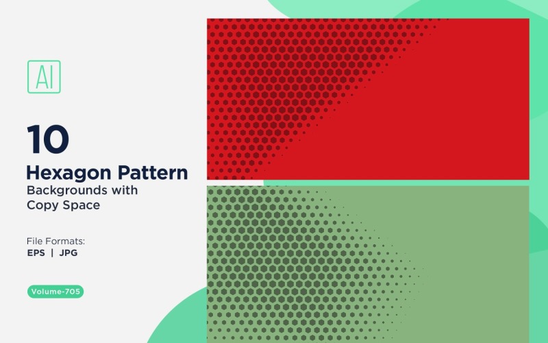 Fondo con patrón hexagonal dinámico para proyectos creativos 705