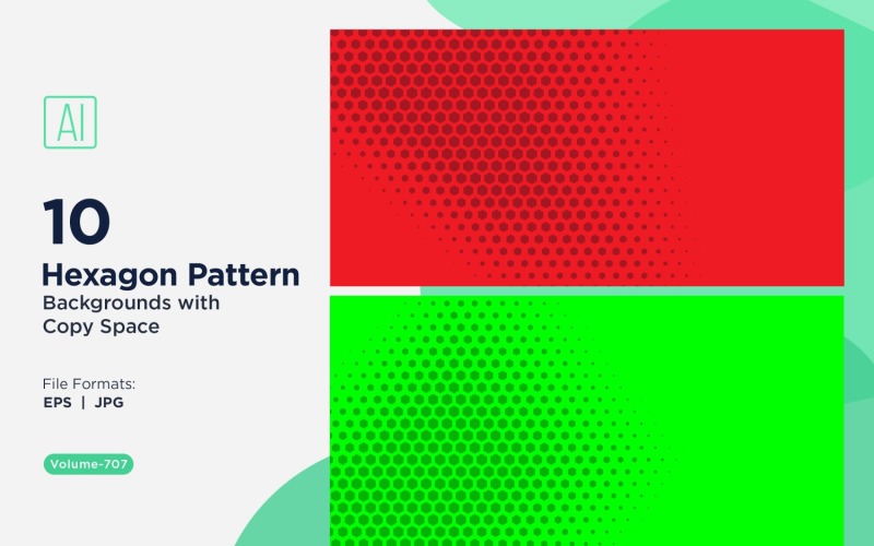 Fondo con patrón hexagonal dinámico para proyectos creativos 707