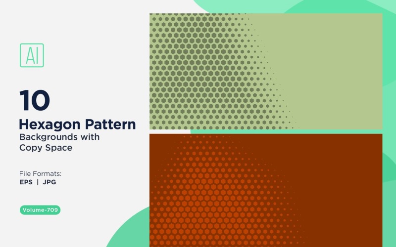 Fondo con patrón hexagonal dinámico para proyectos creativos 709