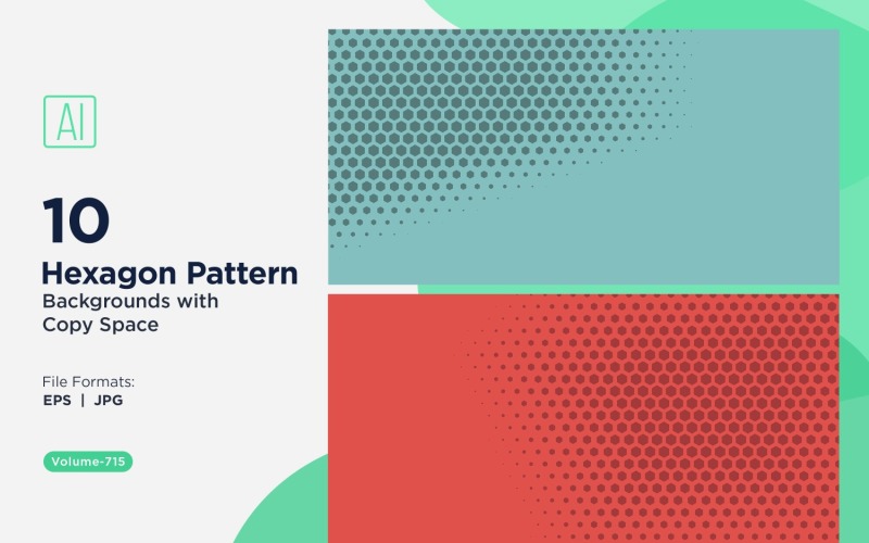 Fondo con patrón hexagonal dinámico para proyectos creativos 715