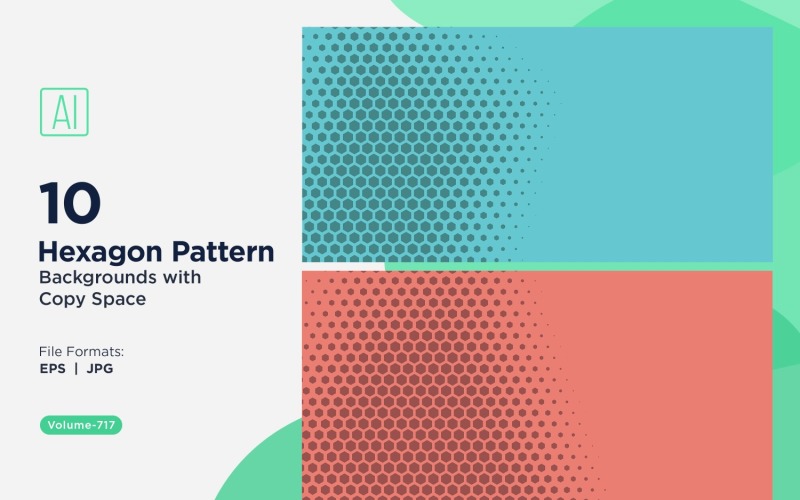 Fondo con patrón hexagonal dinámico para proyectos creativos 717