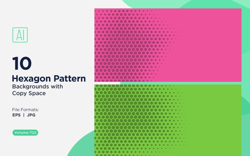 Fondo con patrón hexagonal dinámico para proyectos creativos 722