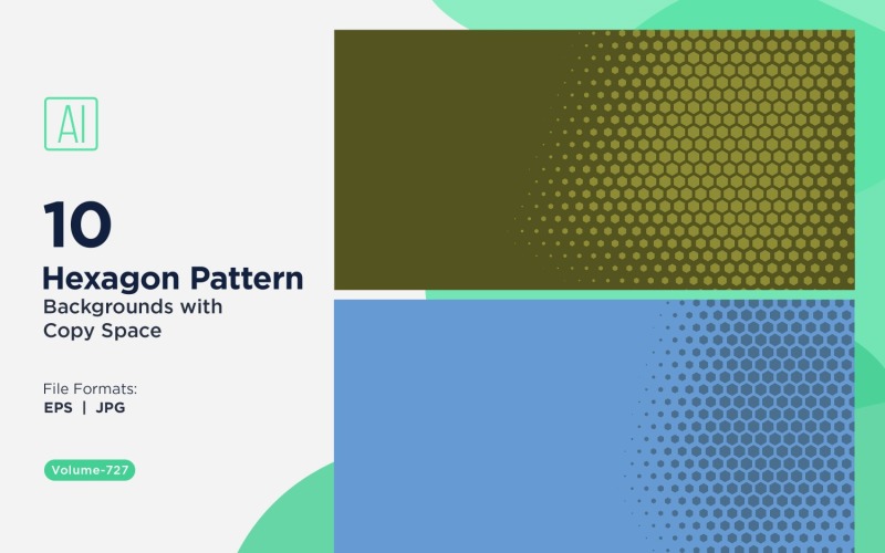 Fondo con patrón hexagonal dinámico para proyectos creativos 727