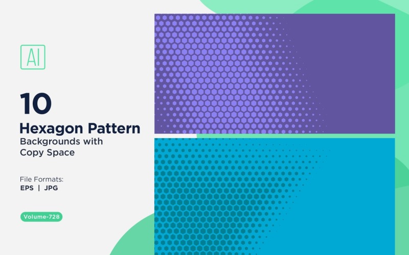 Fondo con patrón hexagonal dinámico para proyectos creativos 728