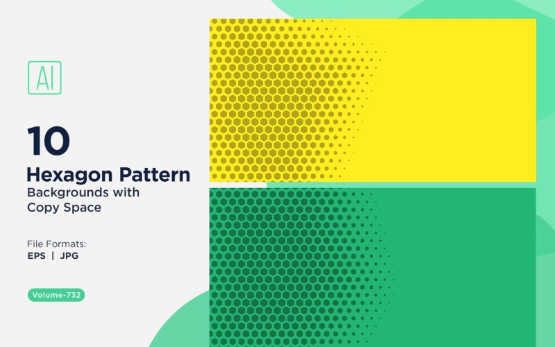 Fondo con patrón hexagonal dinámico para proyectos creativos 732