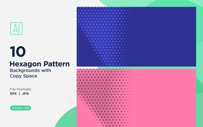 Fondo con patrón hexagonal dinámico para proyectos creativos 735