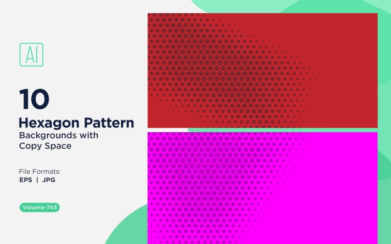 Fondo con patrón hexagonal dinámico para proyectos creativos 743